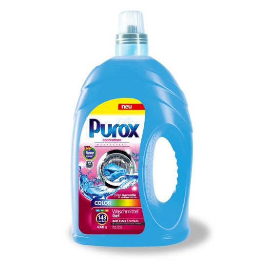 Detergent gel, PUROX, Color, 4.3kg