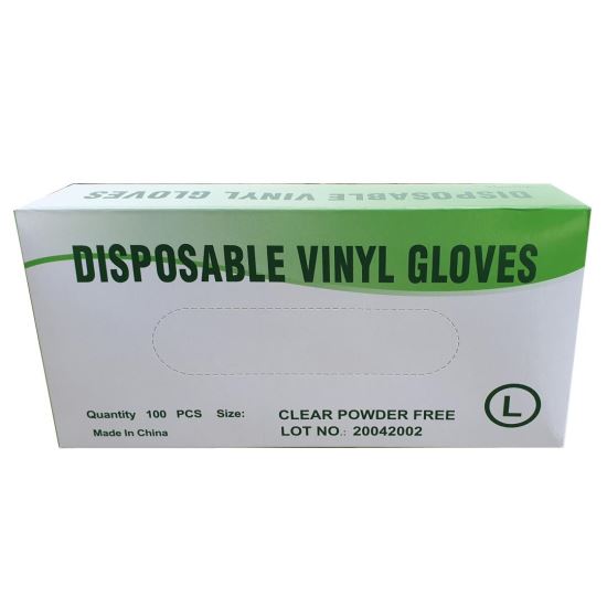 Manusi vinil, SuperHoReCa, size L, 100 buc, fara pudra