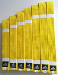 Centură Adidas Club Galbenă – Pentru Arte Marțiale | Originală și Rezistentă