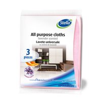 Lavete universale parfumate, Stella, 3 bucati, mov