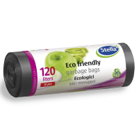 Saci menajeri ecologici 120 Litri, 10 bucati, ldpe, Stella