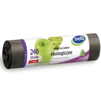 Saci menajeri ecologici 240 Litri, 5 bucati, ldpe, Stella