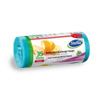 Saci menajeri rezistenti 35 Litri,30 bucati, HDLD Albastru, cu urechi, multitop, Stella