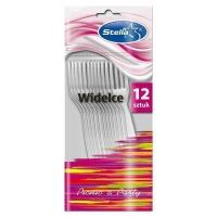 Furculite de unica folosinta, transparente, 12 buc/set,  Stella