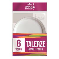 Farfurii de plastic, 6 bucati/set, Ana