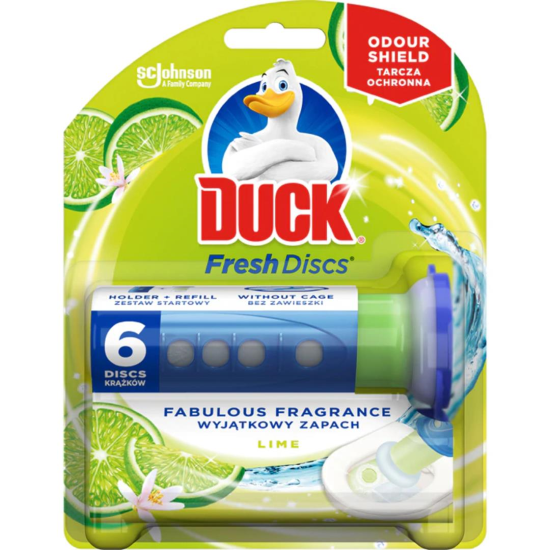 Fresh discs wc, DUCK, aparat , lime, 36ml