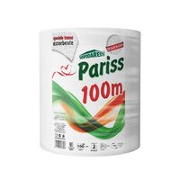 Prosop bucatarie 2 straturi, alb, 100m 476 foi