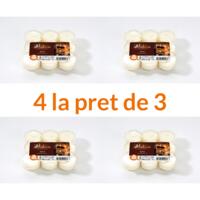 Set 4 x 9 Lumânări Pastilă Albe La Luna - Promo 3+1