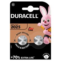 Baterii rotunde cu litiu 3V DURACELL 2025 2buc