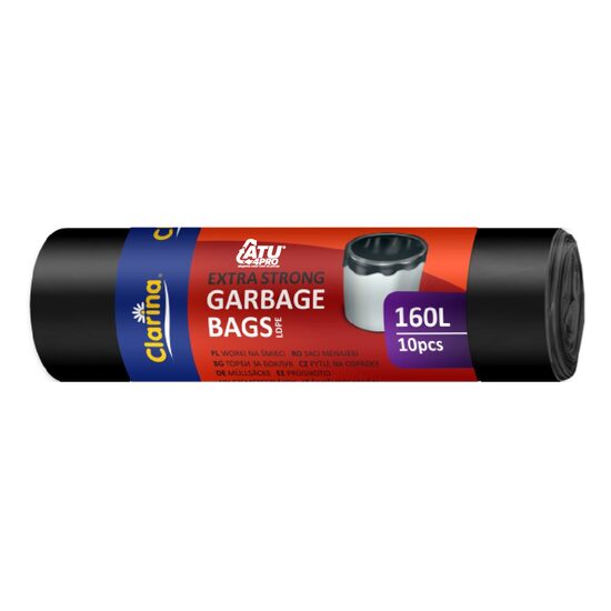 Saci Menajeri Clarina 160L Negri, Set 10 Bucăți LDPE