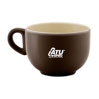 BOL CERAMICA CU MANER 40 CL MARO/CREM