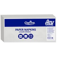 Șervețele Barman Clarina 24x24cm albe – 200 buc