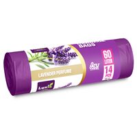 Saci Menajeri 60L cu Urechi Luxia Parfum Lavanda 14 Bucăți