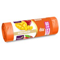 Saci menajeri cu urechi Luxia 16 L parfumați cu mango – 14 buc, practici și rezistenți