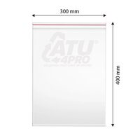 Pungi ziplock Clarina, 300x400 mm, 100 buc, LDPE, resigilabile