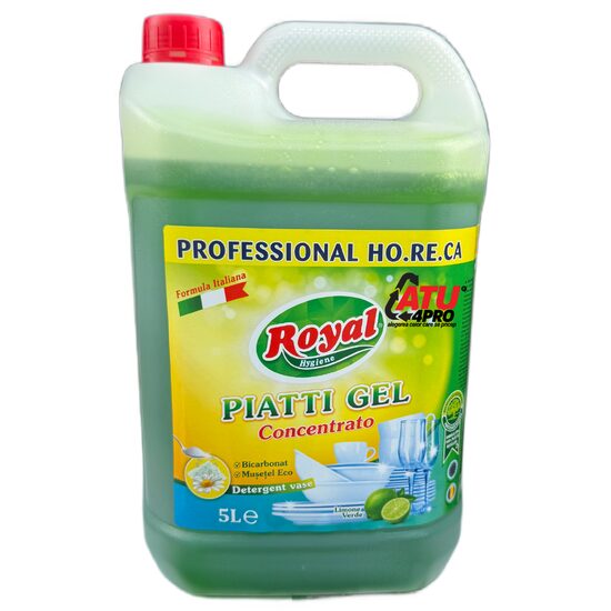 Detergent vase Royal 5L Lemon cu bicarbonat