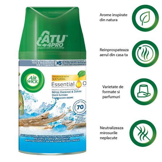 Rezervă Air Wick Freshmatic Oază Turcoaz 250ml