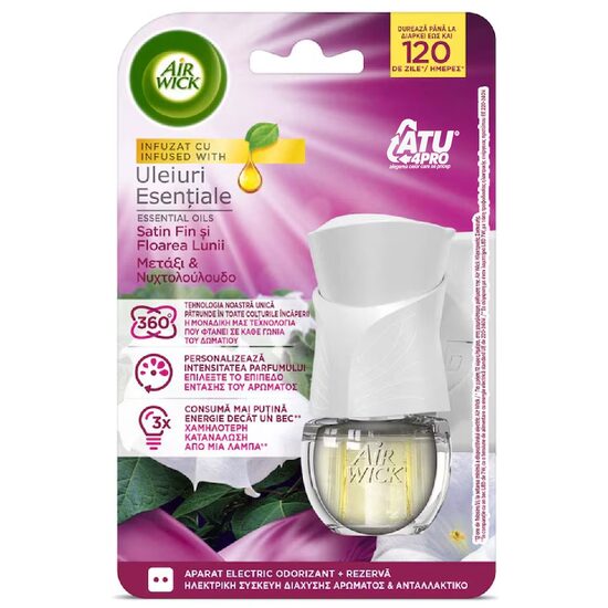 Odorizant camera Air Wick Aparat Electric Satin&Moon 19ml