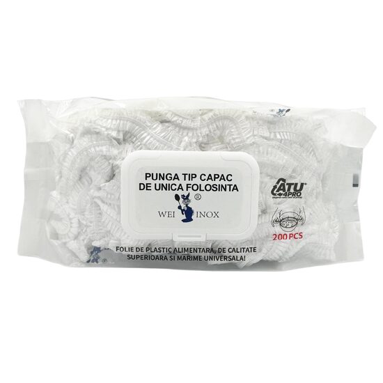 Capac plastic cu elastic 200 buc păstrează prospețimea