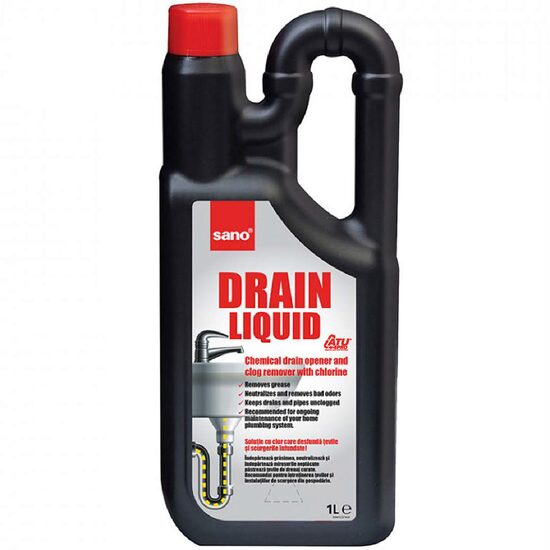SANO Drain 1L - Gel Desfundat Tevi cu Clor si Degrasant