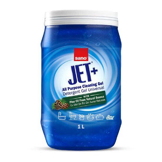 Sano Jet+ Gel Universal 1L, Pin – Curățare Multisuprafețe