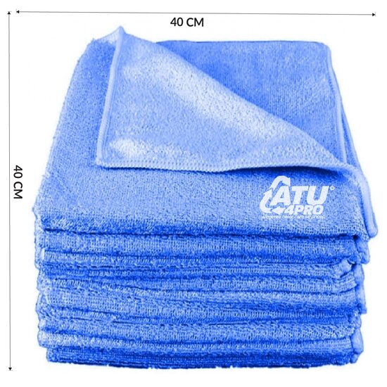 Lavete microfibră Clarina albastre 5 buc 40x40