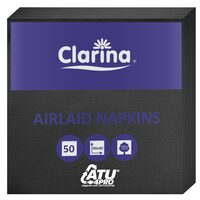 Servetele Clarina Airlaid 40x40 Negre 50 buc