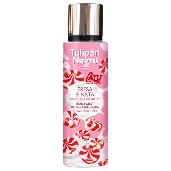 Tulipán Negro Body Mist Fresa y Nata 250 ml