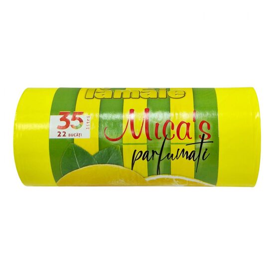 Saci menajeri Micas 35L urechi parfum lămâie fresh