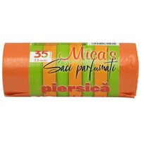 Saci menajeri Micas 35L cu urechi parfum piersică
