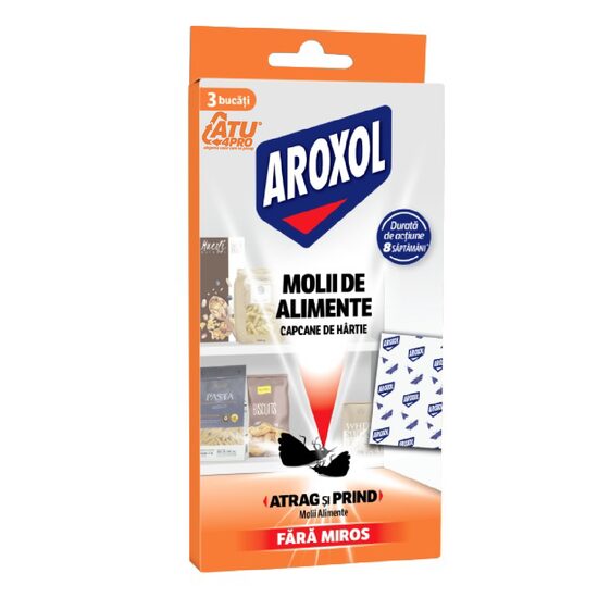 Capcane Molii Alimente Aroxol - 3 Bucăți