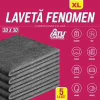 Set 5 Lavete Magice Fenomen 30x30 cm - Curăță doar cu Apă