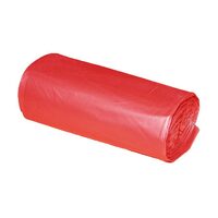 Saci menajeri, 60 Litri, 20 bucati, HDPE, ROSU