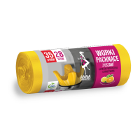 Saci menajeri parfumati, 35 Litri, 28 bucati, HDLD, galben citrice, cu urechi, multitop, Ana