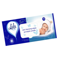 Servetele umede cu capac, Lula, Panthenol,72 bucati